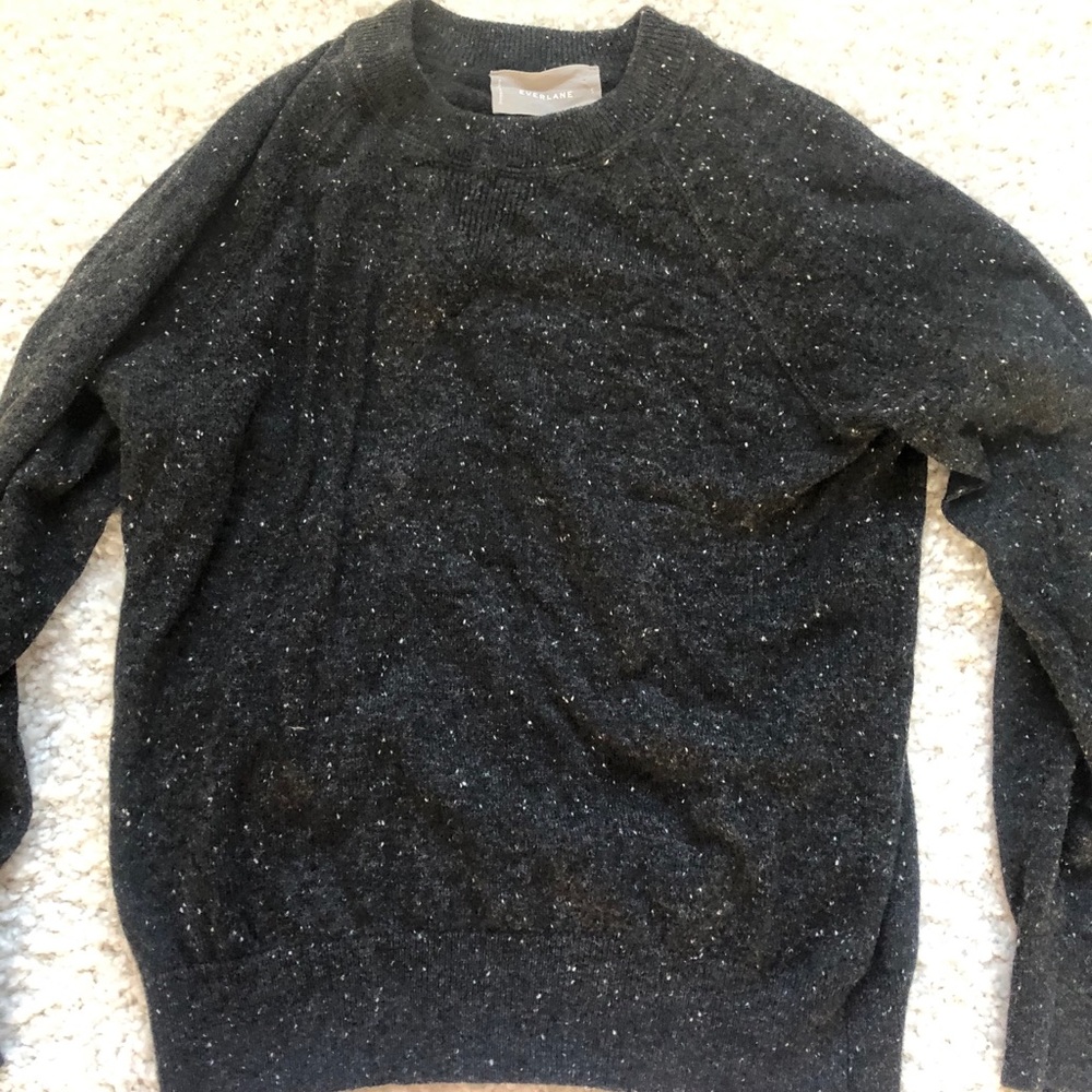 Everlane black dark gray cashmere sweater